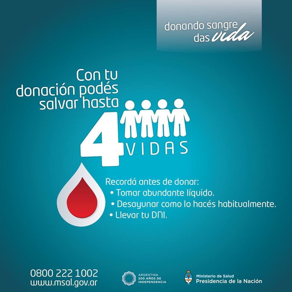 donar sangre salva vidas