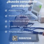 En Centro Médico Helguera te ofrecemos la posibilidad de alquilar consultorios totalmente equipados, en un entorno profesional, moderno y con todos los servicios necesarios para brindar atención médica de calidad. Contamos con instalaciones cómodas, seguras y de fácil acceso, ideales para profesionales de la salud que buscan un espacio funcional para atender a sus pacientes. Ya sea que necesites el consultorio de forma permanente o por horas, te ofrecemos flexibilidad y acompañamiento, con el respaldo de una institución con más de 40 años de trayectoria en el cuidado de la salud. ? Consultanos y descubrí una forma simple y profesional de desarrollar tu práctica médica.